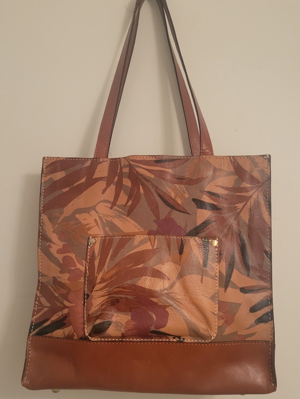 Patricia Nash Leather Palm Tote
